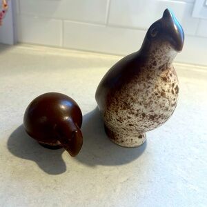 Mid. Century Quail Figurines by Howard Pierce